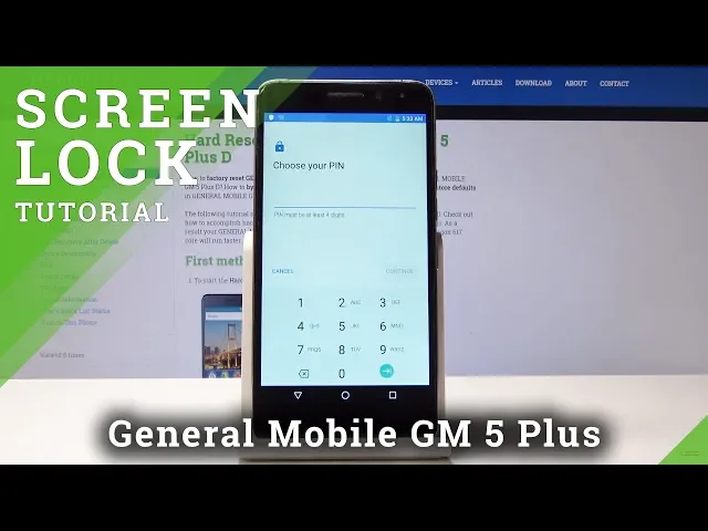 Video thumbnail for How to Add Lock Screen in General Mobile GM 5 Plus D - Set Up Screen Protection