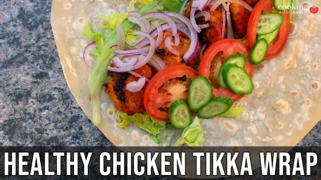 video of: Healthy Tandoori Chicken Tikka Wrap | Street-Style Chicken Tikka Wrap w/ Rumali Roti Step by Step