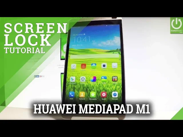 Video thumbnail for How to Set Screen Lock in HUAWEI MediaPad M1 - Screen Lock Method
