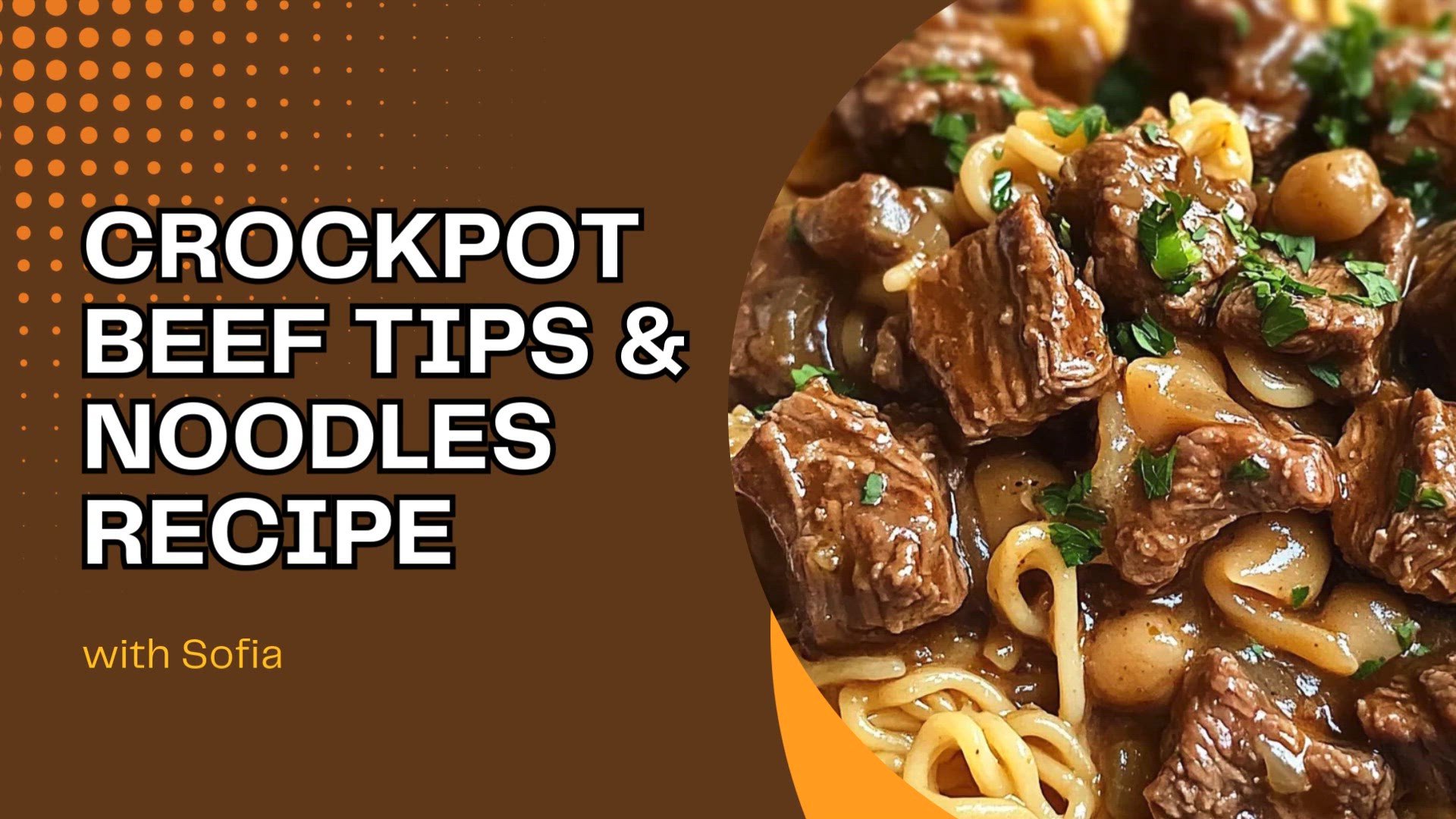 Video thumbnail for Crockpot Beef Tips & Noodles Recipe
