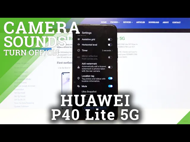 Video thumbnail for How to Activate Camera Sounds in HUAWEI P40 Lite 5G – Turn ON / OFF Camera Sound