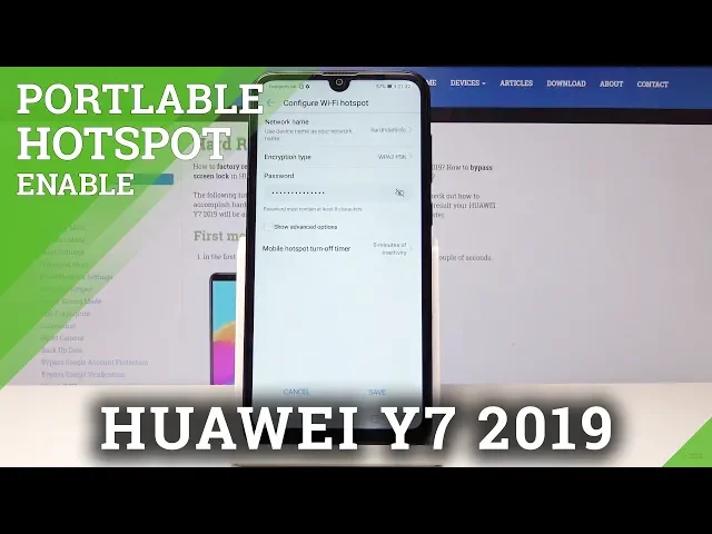 Video thumbnail for How to Enable Portable Hotspot in HUAWEI Y7 2019 - Share Network
