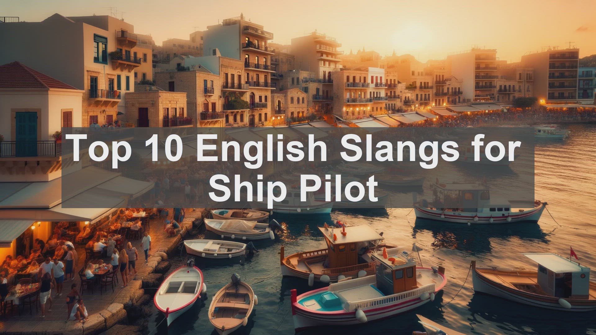 'Video thumbnail for Top 10 English Slangs for Ship Pilot'