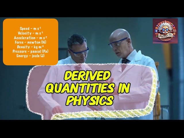 Video thumbnail for What are Derived Quantities in Physics?