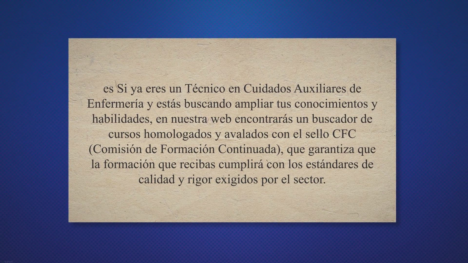 Video thumbnail for TCAE - Técnico en cuidados auxiliares de enfermería
