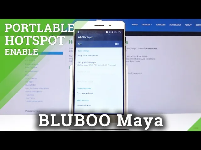 Video thumbnail for How to Enable Portable Hotspot in BLUBOO Maya - Share Internet
