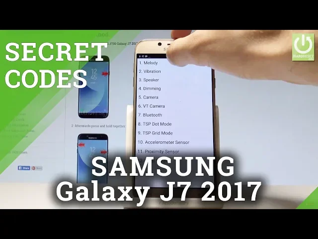 Video thumbnail for Secret Codes SAMSUNG Galaxy J7 2017 - Hidden Mode / Secret Menu