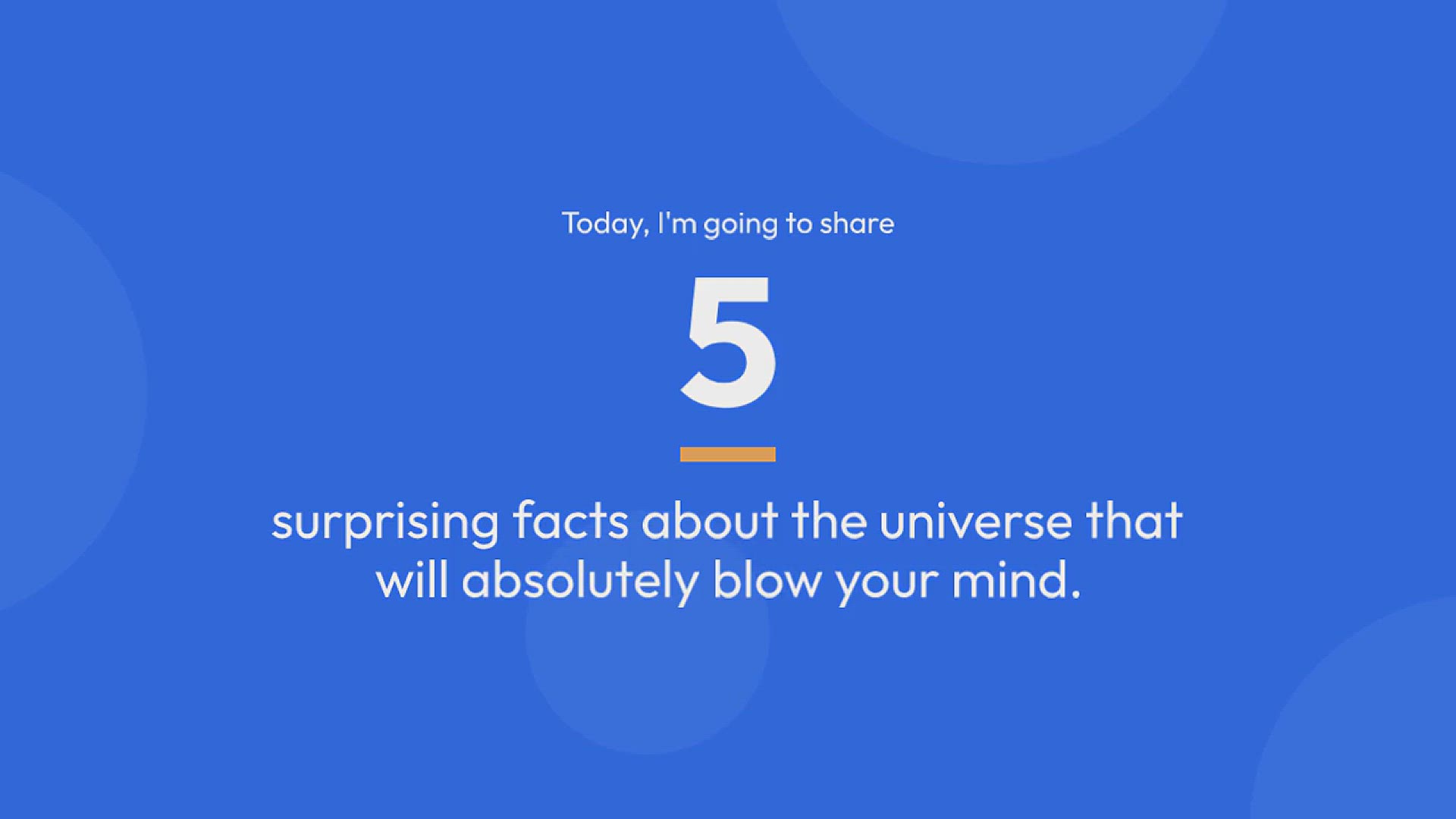 Video thumbnail for 5 Surprising Facts About the Universe The Universe is a Mystery