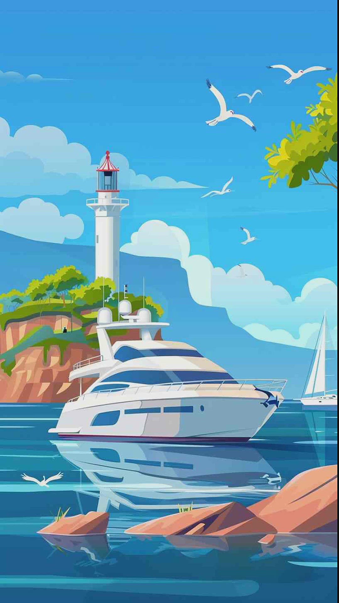 'Video thumbnail for cartoon yacht images'