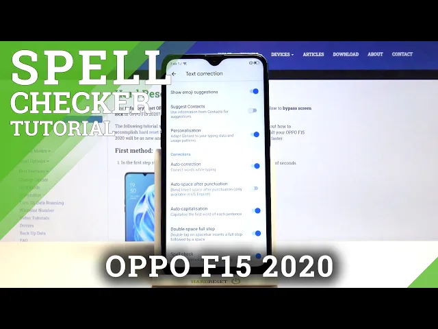 Video thumbnail for Spell Checker Option – OPPO F15 2020 and Keyboard Settings
