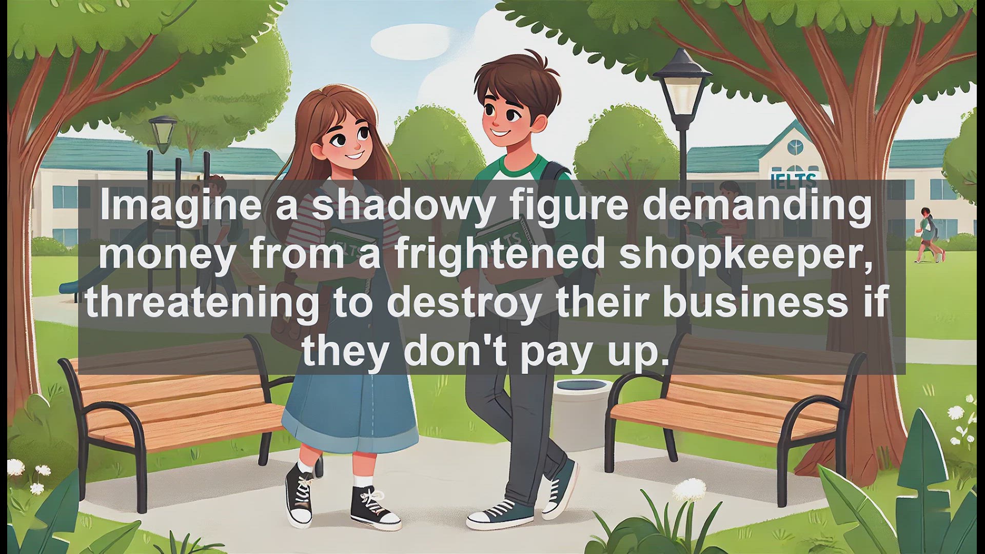 'Video thumbnail for 5000 Must Know IELTS 8.0 Vocabulary - Extortion: Understanding the Dark Side of Coercion'