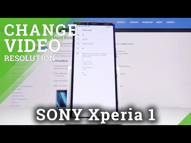 Video thumbnail for How to Change Video Quality in SONY Xperia 1 – Find Quality Settings