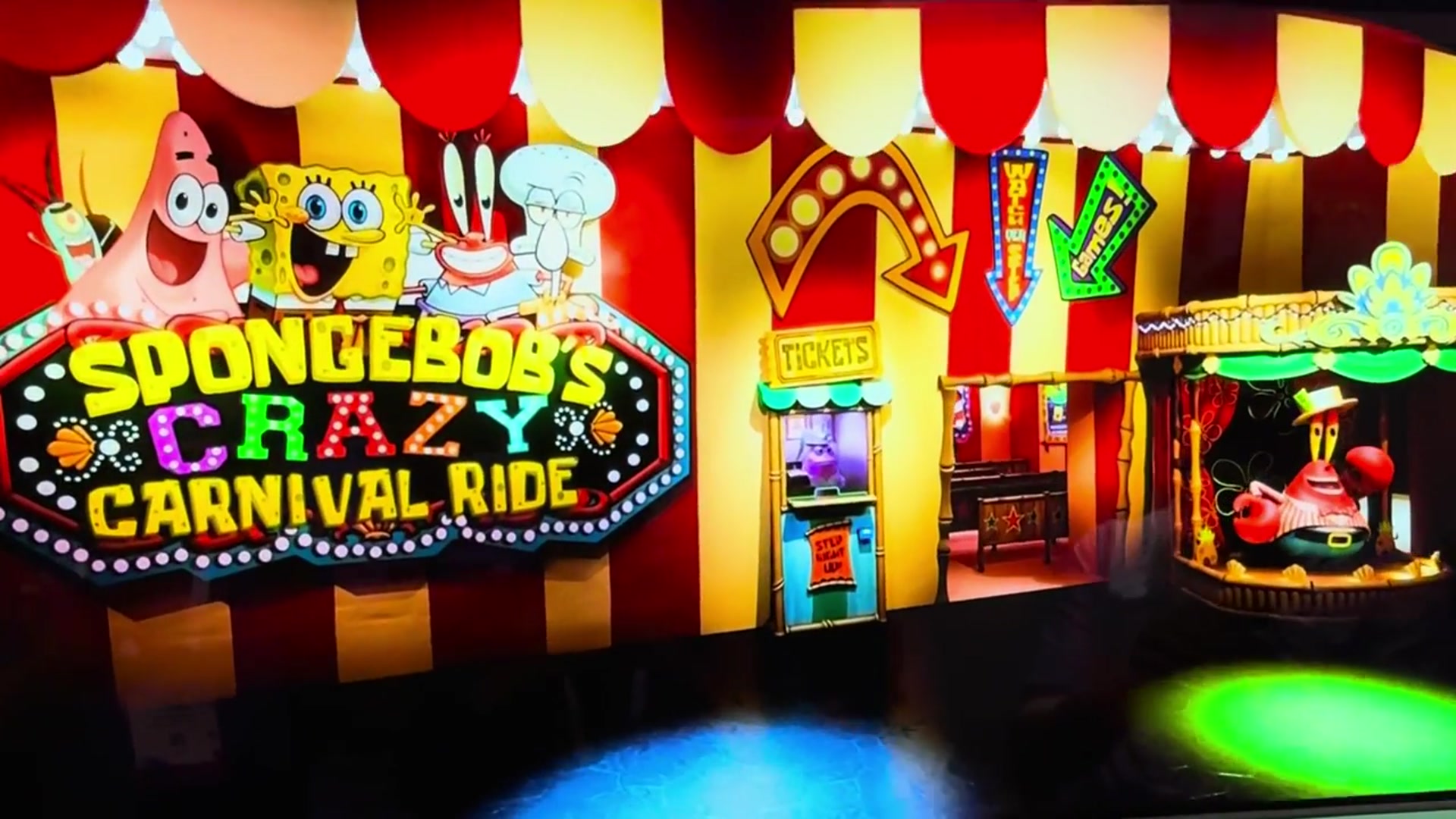 'Video thumbnail for Mr. Krabs Animatronic coming to the SpongeBob Ride in Las Vegas'