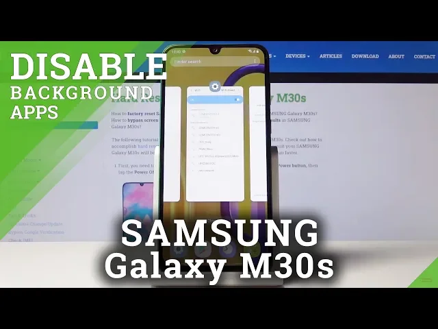 Video thumbnail for How to Switch Off Running Apps in SAMSUNG Galaxy M30s -Disable App Background