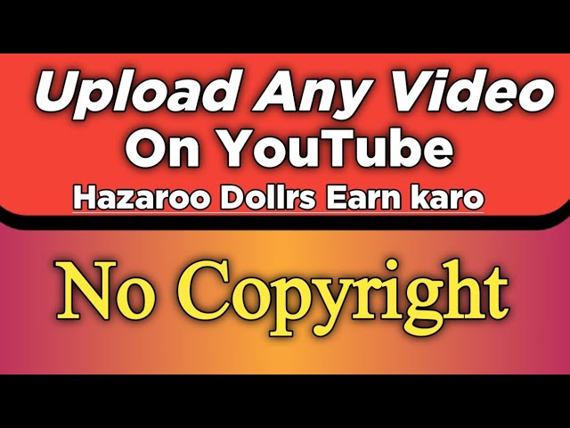 Video thumbnail for Upload Any Video On YouTube | Earn Money | Monetize Your Channel | Copy Paste YouTube Work