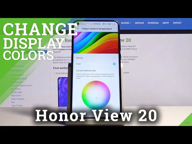 Video thumbnail for How to Change Color Mode on Honor View 20 – Change Temperature