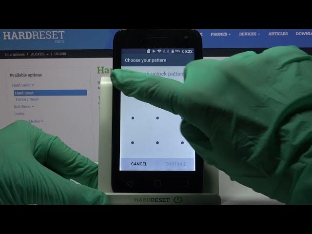 Video thumbnail for Add Lock Screen Method - ALCATEL U3 2018 & Security Settings