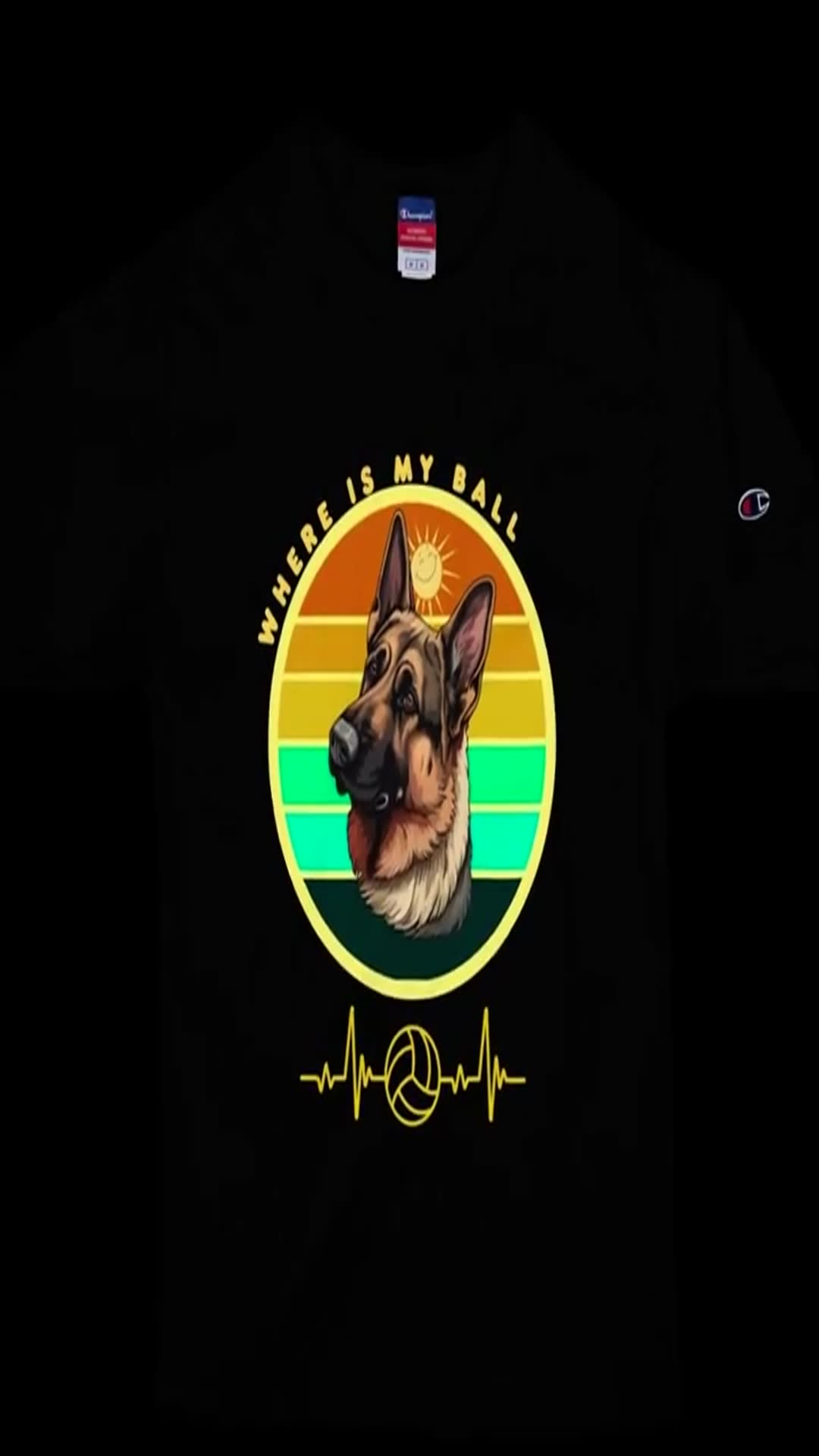 'Video thumbnail for Men's Champion T-Shirt BaLoo-Star-Cap Ball'