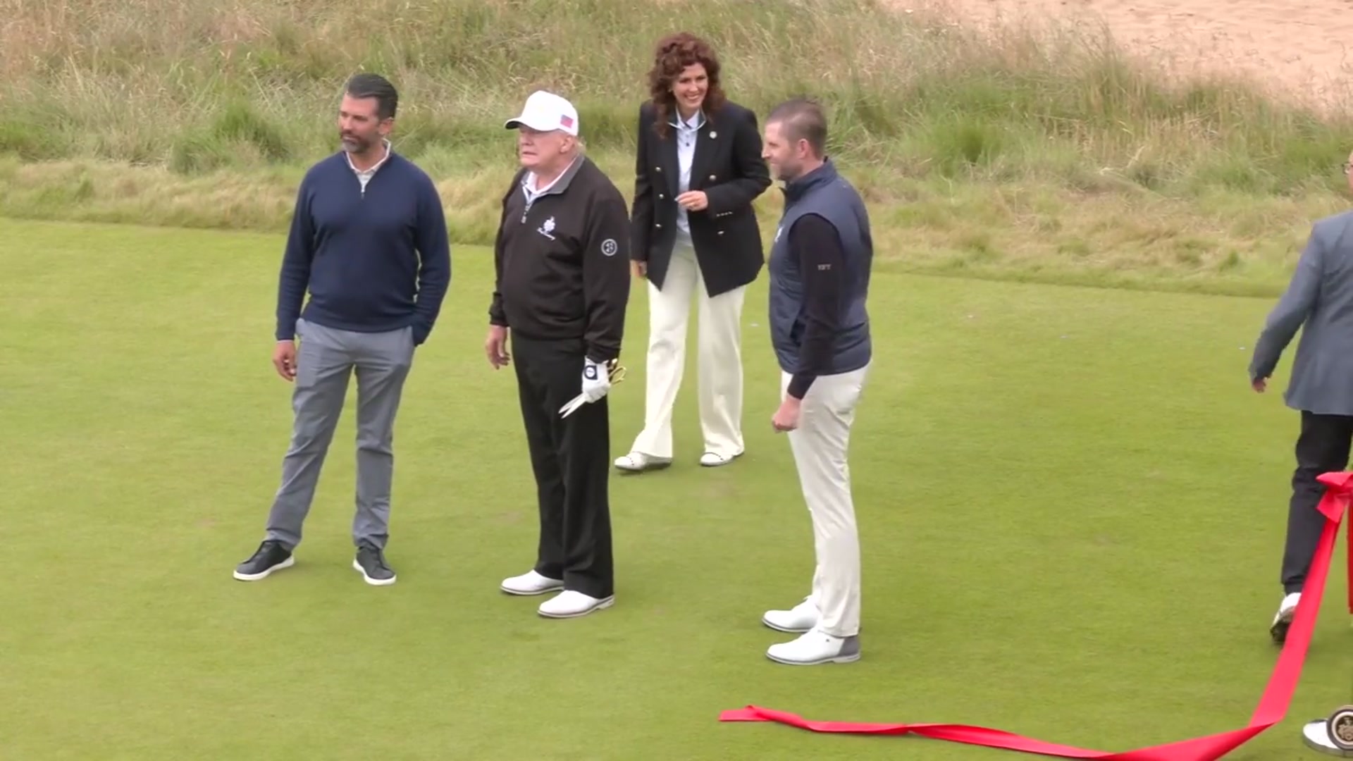 'Video thumbnail for WATCH: Donald Trump opens new golf course in Aberdeenshire'