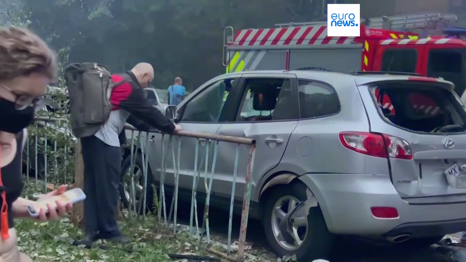 'Video thumbnail for Russia's missile and drone strike on Kyiv kills six, including a child, and injures 52'