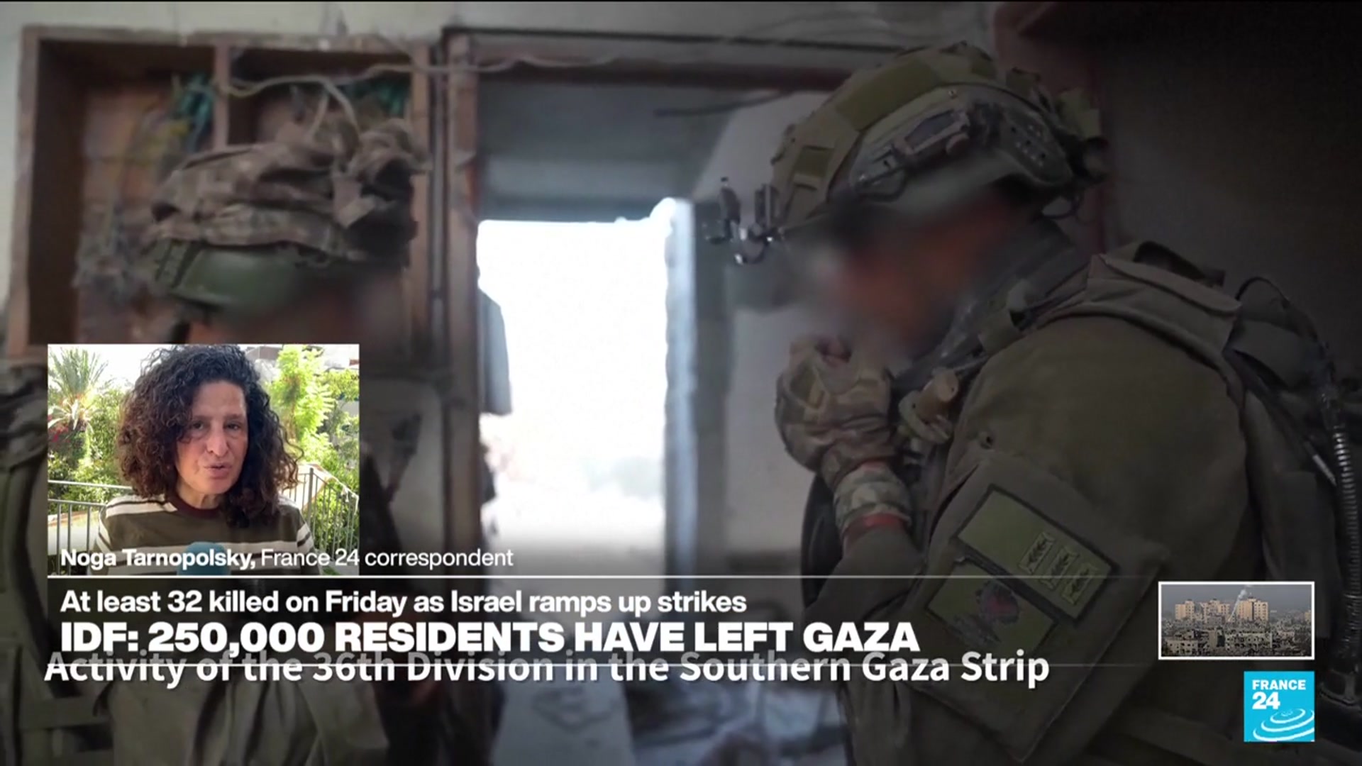 'Video thumbnail for IDF cautions Netanyahu over Gaza invasion as airstrikes kill dozens'