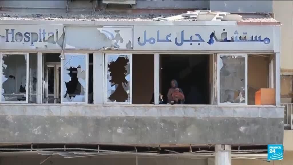 Video thumbnail for Israel strikes hospital in southern Lebanon