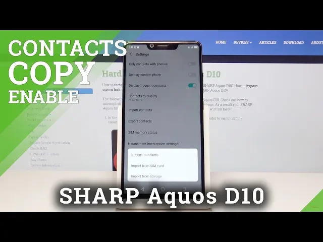 Video thumbnail for How to Copy Contacts from SHARP D10 - Transfer Contacts