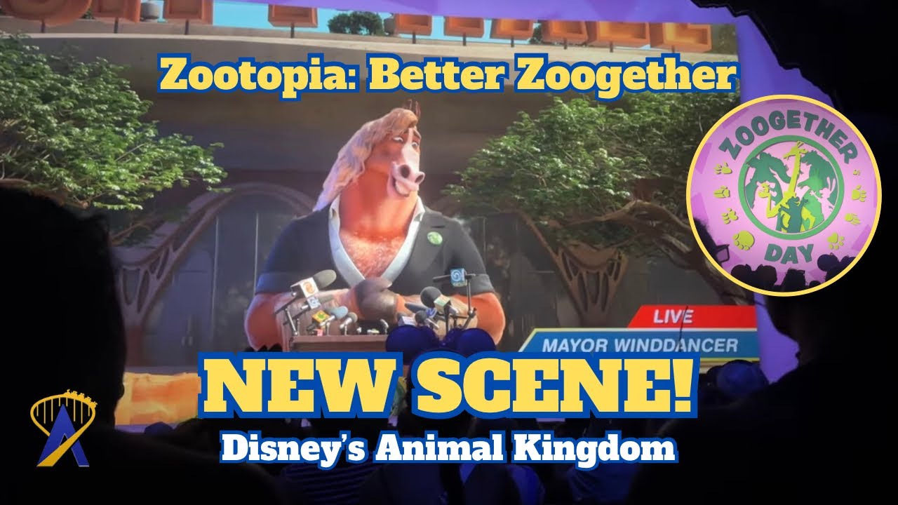 Video thumbnail for NEW Mayor Winddancer Intro For Zootopia: Better Zoogether at Disney's Animal Kingdom