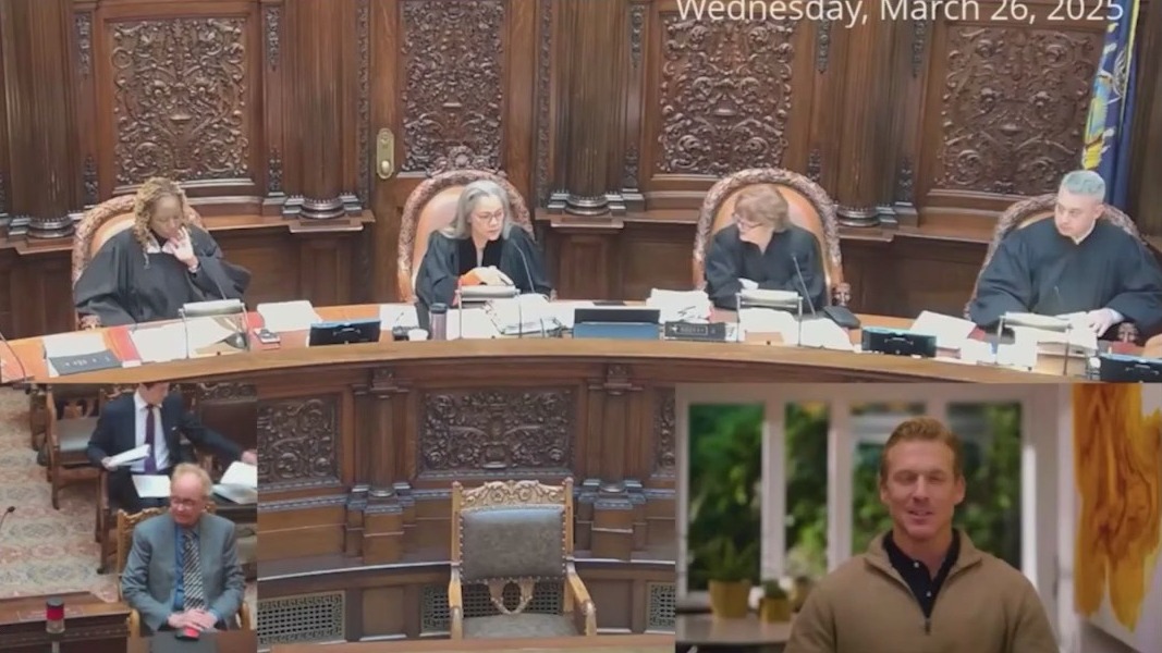 Video thumbnail for AI makes awkward debut in NY legal system