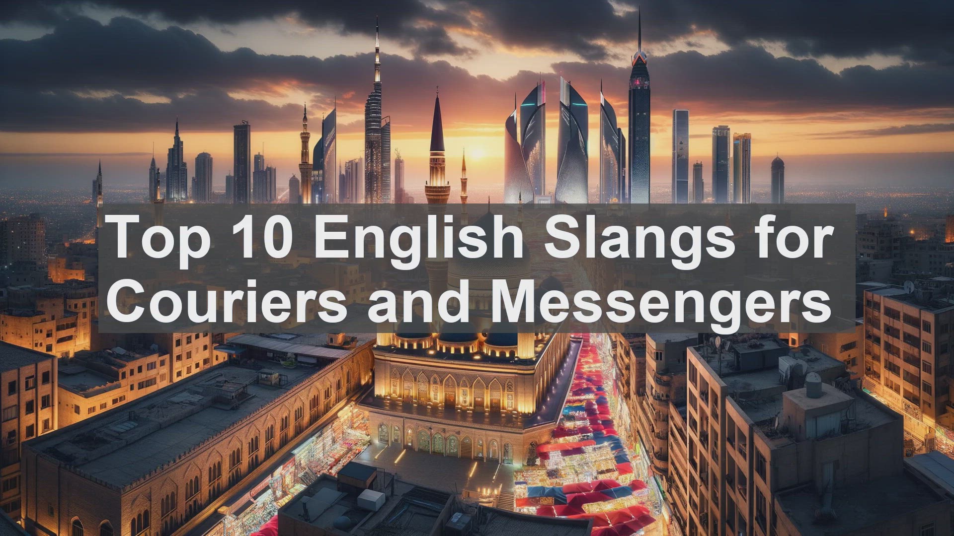 'Video thumbnail for Top 10 English Slangs for Couriers and Messengers'