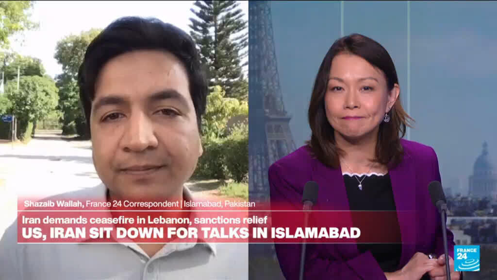 Video thumbnail for US, Iran sit down for talks in Islamabad