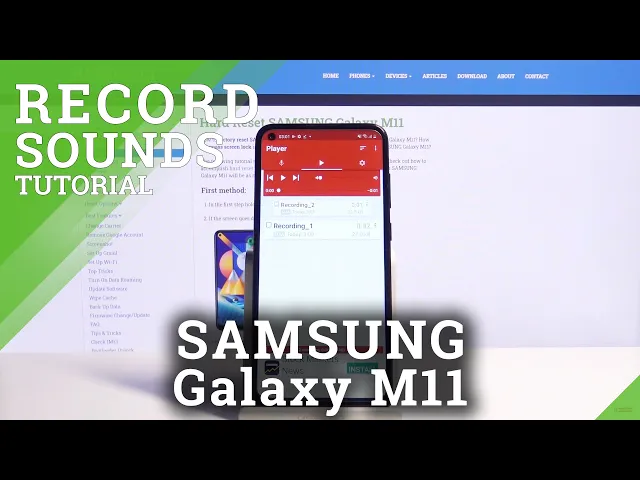 Video thumbnail for How to Record Sounds in in SAMSUNG Galaxy M11 – Voice Recorder
