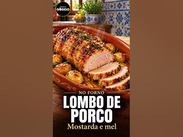 Video thumbnail for Lombo de porco no forno com mostarda e mel 🍯🥩  #ReceitasDoGordo #LomboDePorco #ReceitasFaceis