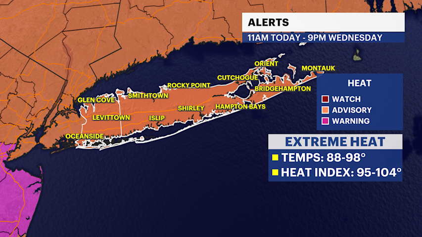 Video thumbnail for HEAT ALERT: Dangerous heat Wednesday; wildfire smoke from Canada overhead this week