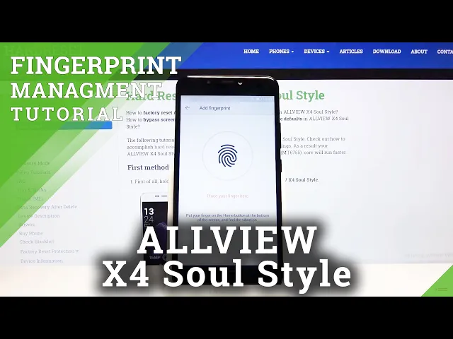 Video thumbnail for How to Add Fingerprint in ALLVIEW X4 Soul Style – Screen Lock