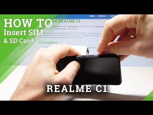 Video thumbnail for How to Insert Nano SIM and Micro SD Card in REALME C1