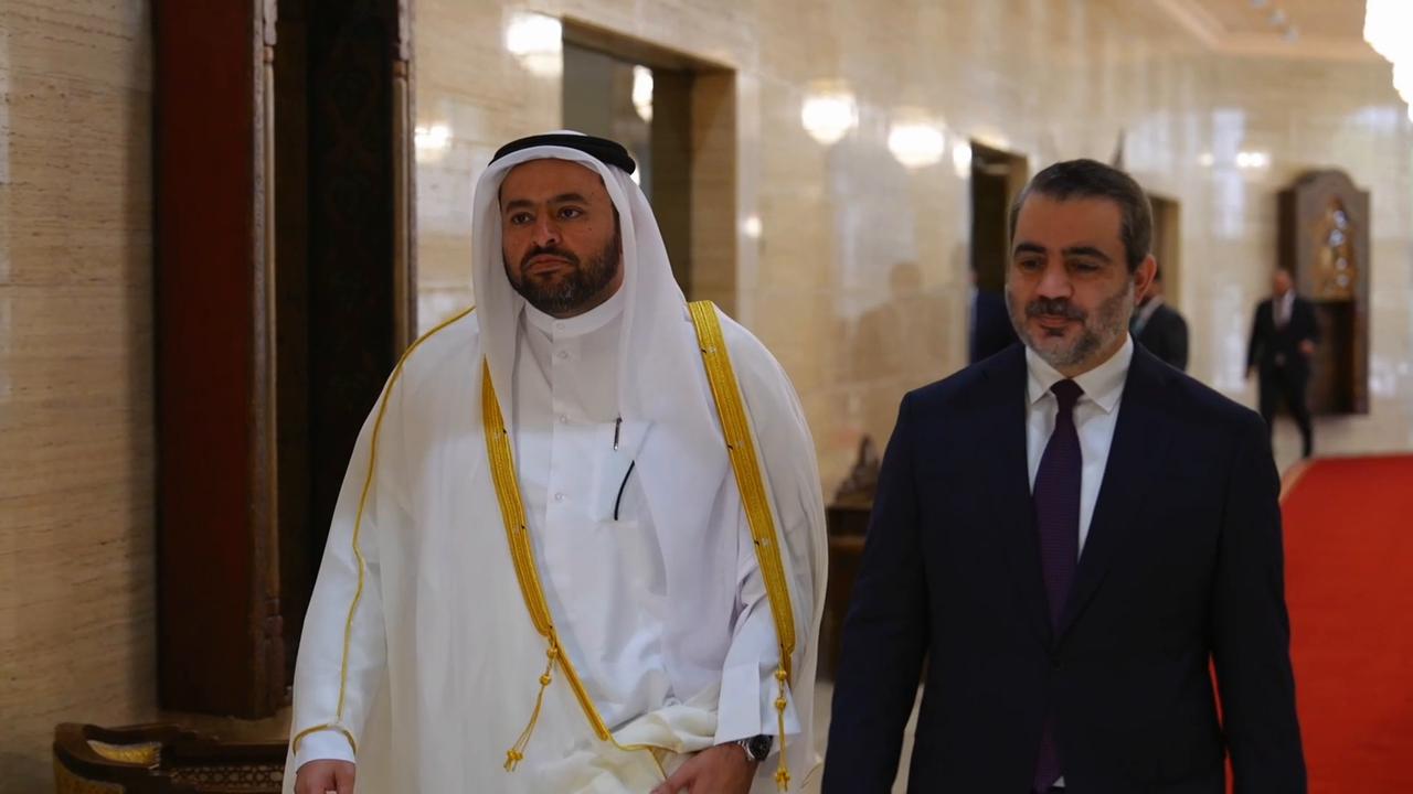 Video thumbnail for Syria: Syrian, Qatari ministers hold high-level talks in Damascus (2).