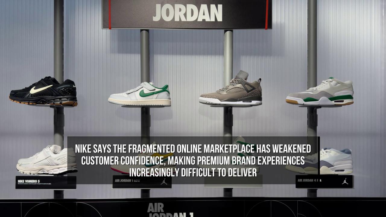 Video thumbnail for Nike Tightens China Online Sales Strategy to Regain Market Share.