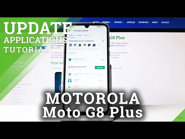 Video thumbnail for How to Update Apps in MOTOROLA Moto G8 Plus – Download Updates