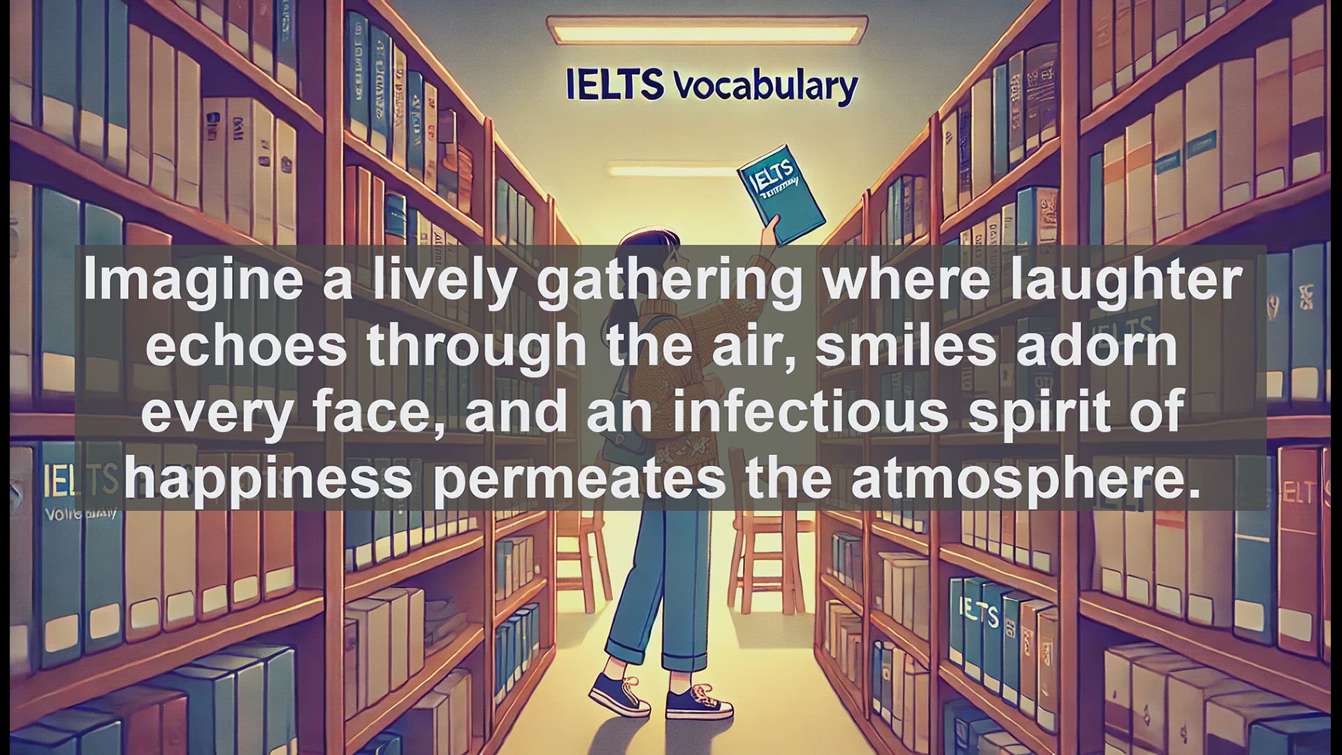 'Video thumbnail for 2000 Must Know IELTS 9.0 Vocabulary - Jollity: The Art of Shared Happiness and Celebration'