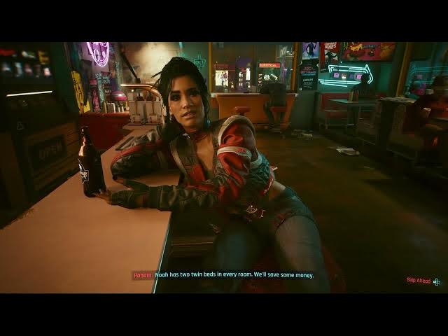 Video thumbnail for Cyberpunk 2077 - Ghost Town: Drink Brosephs with Panam Palmer at Sunset Motel | PS5 Pro