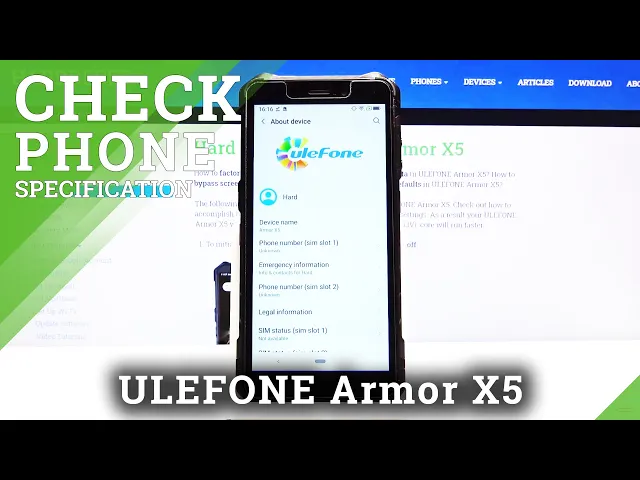 Video thumbnail for How to Check Phone Specification in ULEFONE Armor X5 – Find Phone Info
