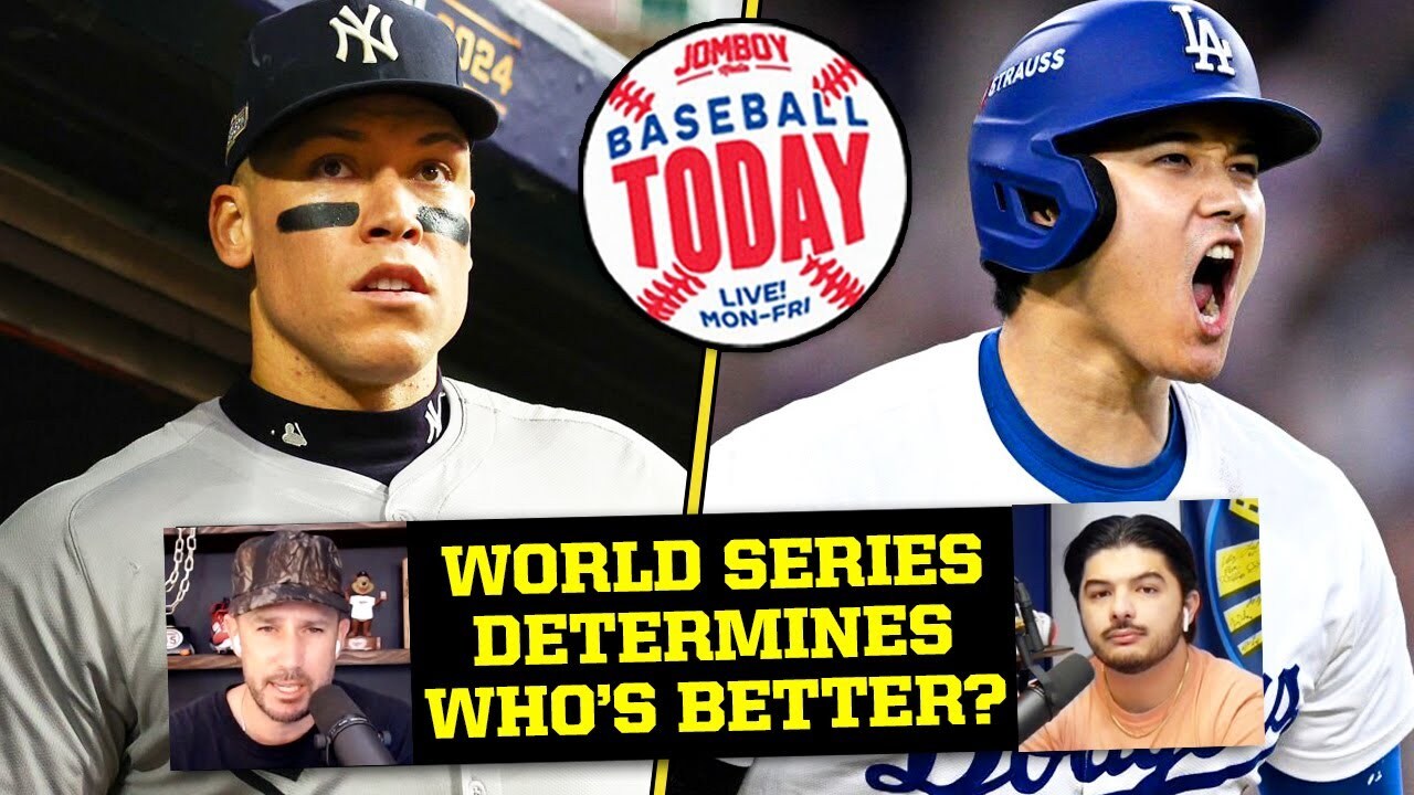 Video thumbnail for World Series determines if Judge or Ohtani is MLB's best player? | Baseball Today