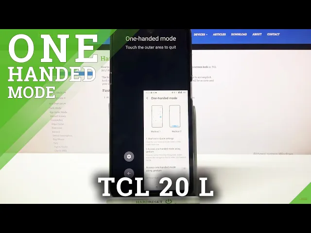 Video thumbnail for How to Use One-Handed Mode in TCL 20 L - Shirk Display
