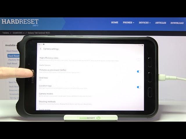 Video thumbnail for How to Enable Camera Mirror Effect on SAMSUNG Galaxy Tab Active2 - Disable Camera Mirror Effect