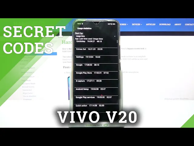 Video thumbnail for CODES VIVO V20 - Secret VIVO Menu / Hidden Mode / Testing Menu