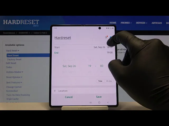 Video thumbnail for Create Events - Calendar on SAMSUNG Galaxy Z Fold 2