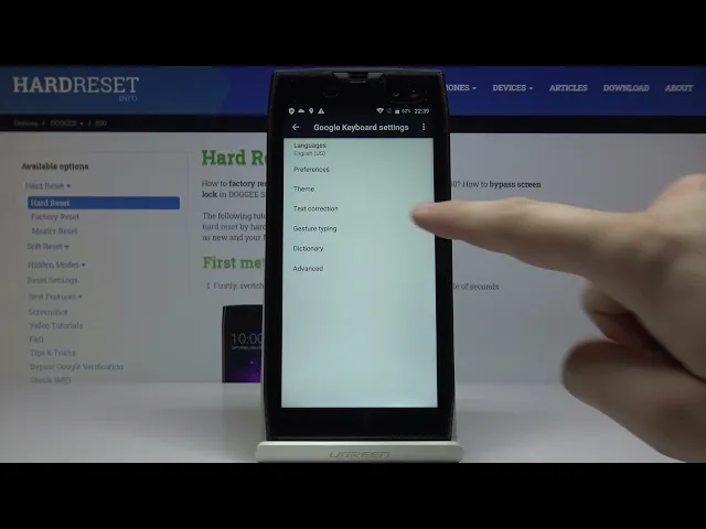 Video thumbnail for How to Switch On Auto Correction in DOOGEE S50 – Enable Auto Correction