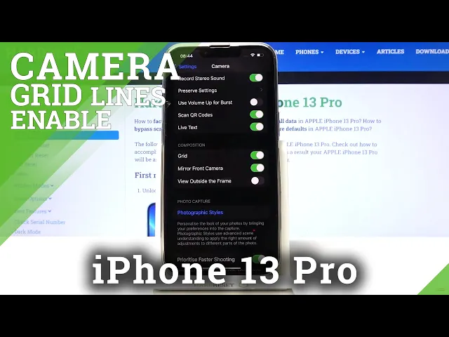 Video thumbnail for How to Enable Camera Gridlines on iPhone 13 Pro – Set Orientation Lines