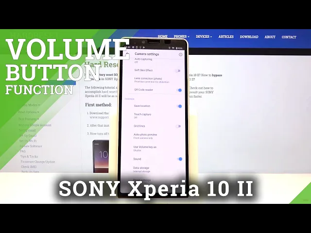Video thumbnail for How to Change Camera Volume Buttons Function in SONY Xperia 10 II – Find Camera Functions